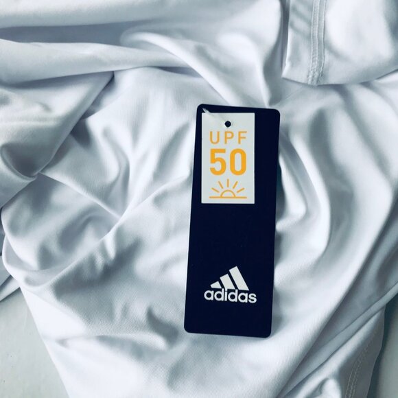 adidas Women's Baselayer  Hoodie  Long Sleeve White NWT MSRP $65 - Picture 6 of 6